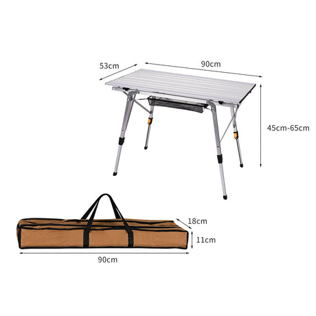 Levede Camping Table Roll Up Folding-1954802656799232002