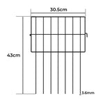Mountview 25 Pcs Garden Fence Border Rustproof Metal-2006733422801850370