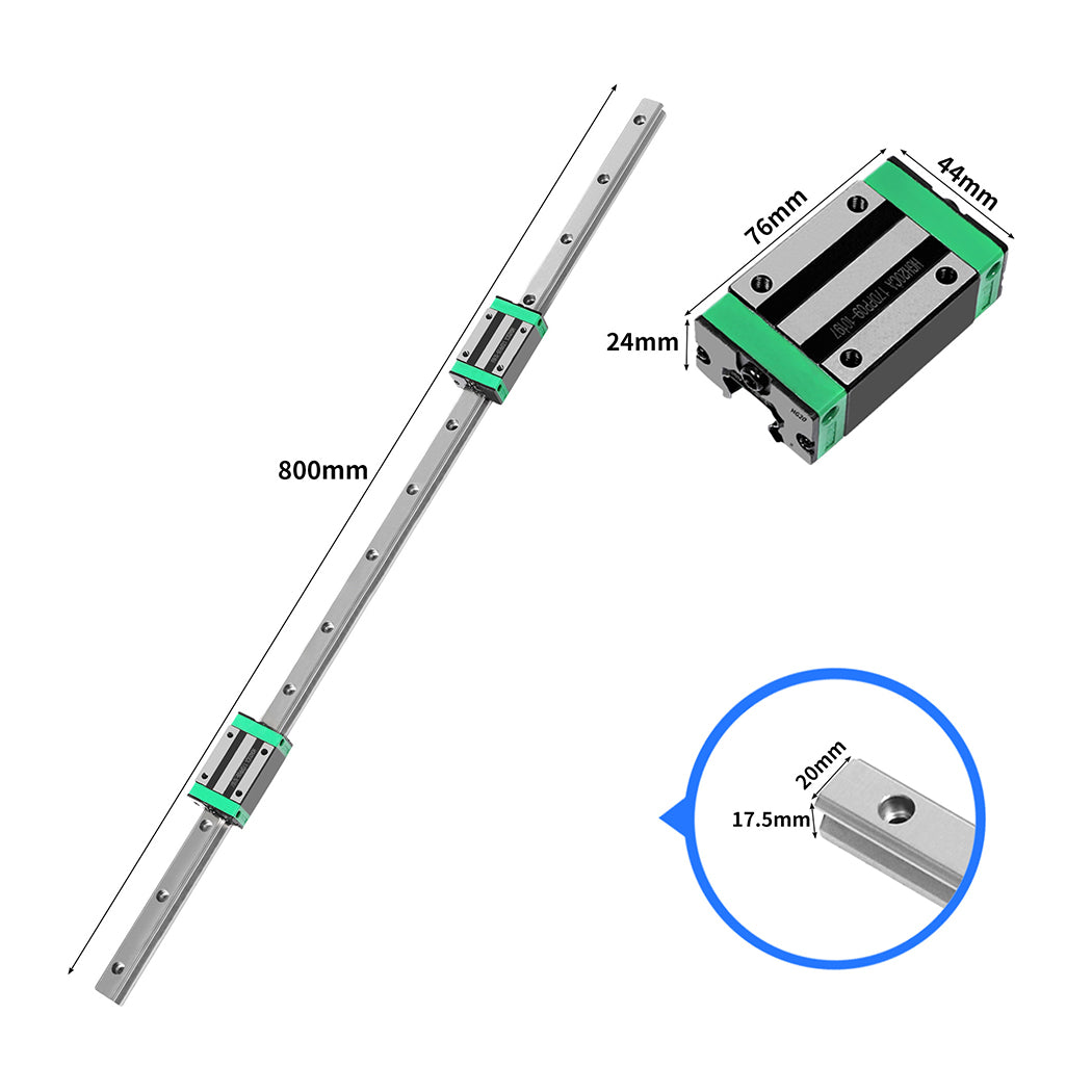 Linear Guide Rail 2PCS 800mm + 4PCS-2018816844244324354