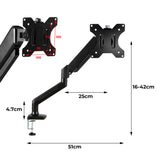 Traderight Monitor Stand Single Arm for 13