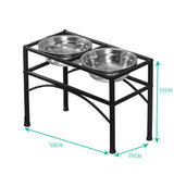 PaWz Dual Elevated Raised Pet Dog Puppy Large - Front View