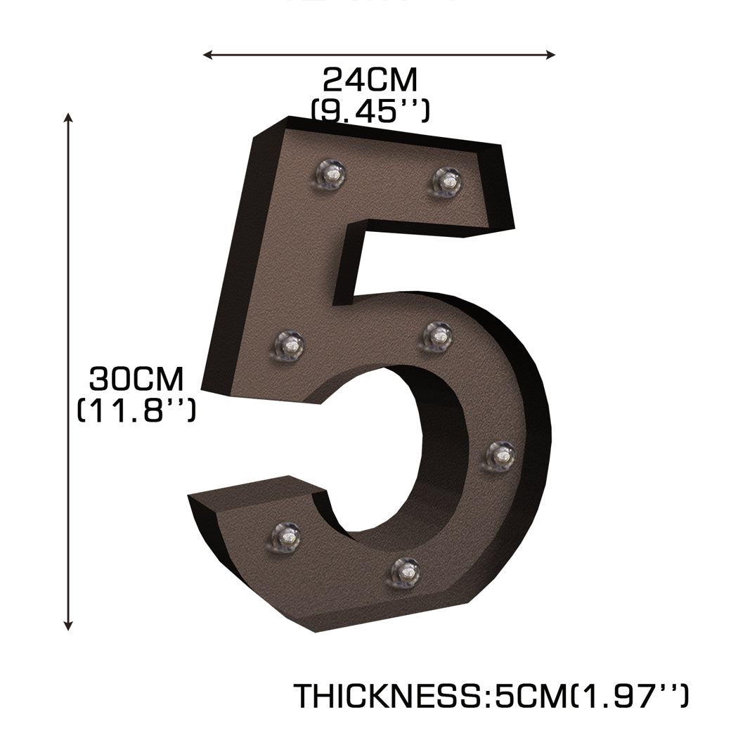 LED Metal Number Lights Free Standing-2006733354501804034