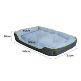 PaWz Pet Cooling Bed Sofa Mat Bolster X-Large - Front View