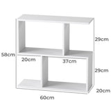 Levede Slim 2 Tier Narrow Side Table Bedside Nightstand-2006732787310268418