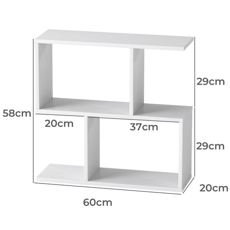 Levede Slim 2 Tier Narrow Side Table Bedside Nightstand-2006732787310268418