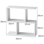 Levede Slim 2 Tier Narrow Side Table Bedside Nightstand-2006732787310268418