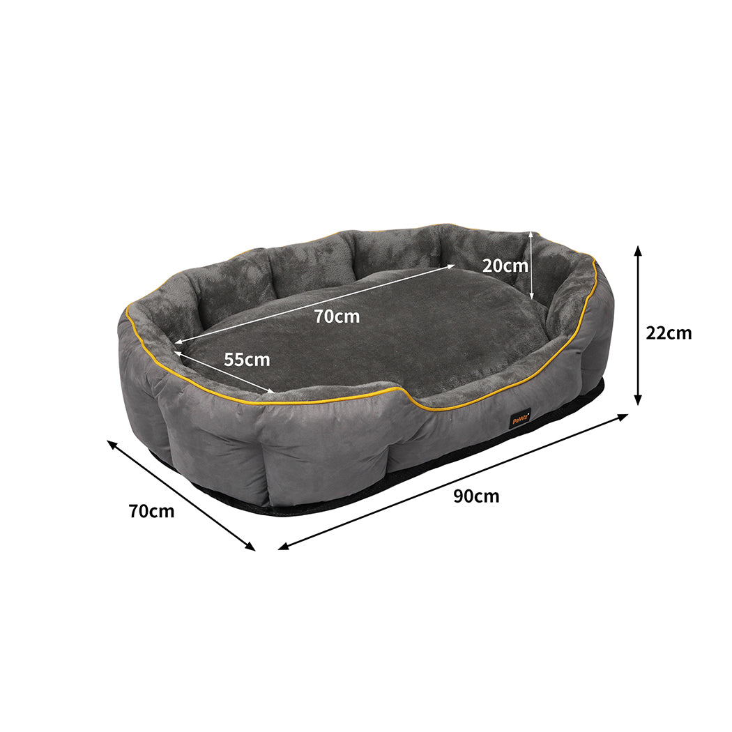 PaWz Electric Pet Heater Bed Heated L Grey Large-2018816777475198978