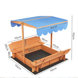 Bopeep Kids Wooden Sandbox - Front View