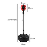 Centra Boxing Punching Bag Speed Ball Free Standing Reflect Reaction Training - Front View
