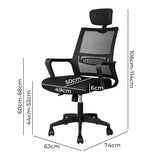 Levede Office Chair Mesh Gaming Executive - Front View