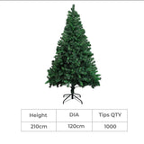 SANTACO 2.1M Christmas Tree with Stand-2018816861545828354