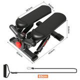 Centra Mini Stepper with Resistance Bands - Front View