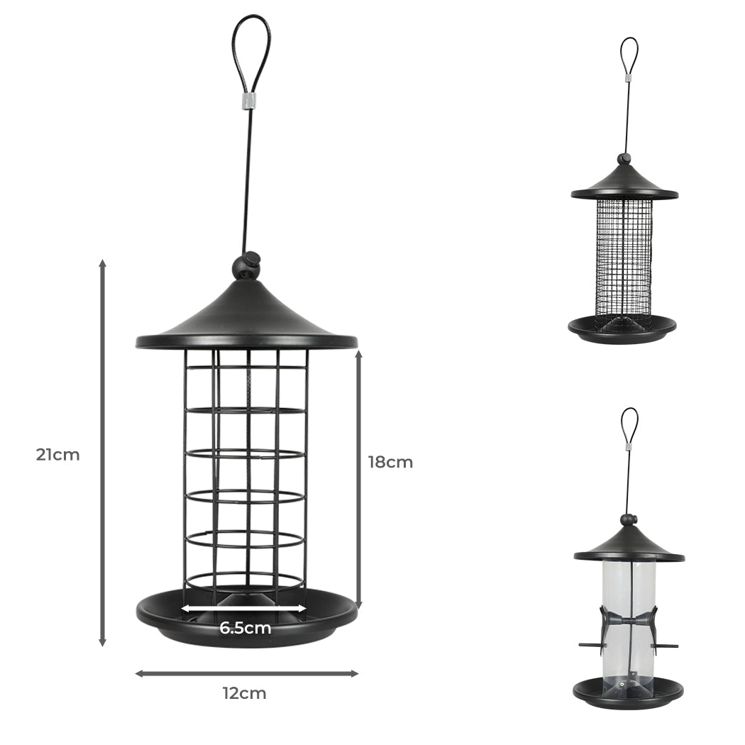 PaWz 3x Bird Feeder Hanging Wild Seed-2018816691559075842