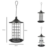 PaWz 3x Bird Feeder Hanging Wild Seed - Front View