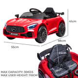 Kids Ride On Car 12V Battery Mercedes-Benz Red - Front View