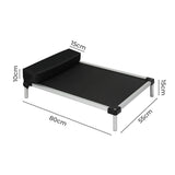 PaWz Pet Trampoline Aluminium Frame L Black Large - Front View
