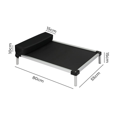 PaWz Pet Trampoline Aluminium Frame L Black Large-1954802570547564546