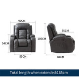Levede Electric Massage Chairs Reclining - Front View
