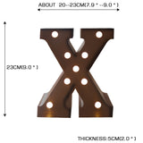LED Metal Letter Lights Free Standing - Front View