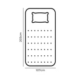 Dreamz Pillowtop Mattress Topper thickness 5cm - Front View