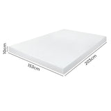 Dreamz Dual-Layer Memory Foam Mattress Topper 10cm-2017004948977487874