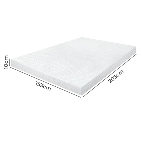 Dreamz Dual-Layer Memory Foam Mattress Topper 10cm-2017004948977487874