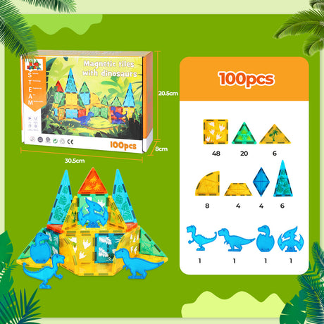 Bopeep Kids Magnetic Tiles Blocks-2018816741974609922