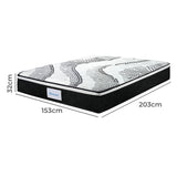 Dreamz 7 Zone Pocket Spring Mattress Medium Firm Queen - Front View