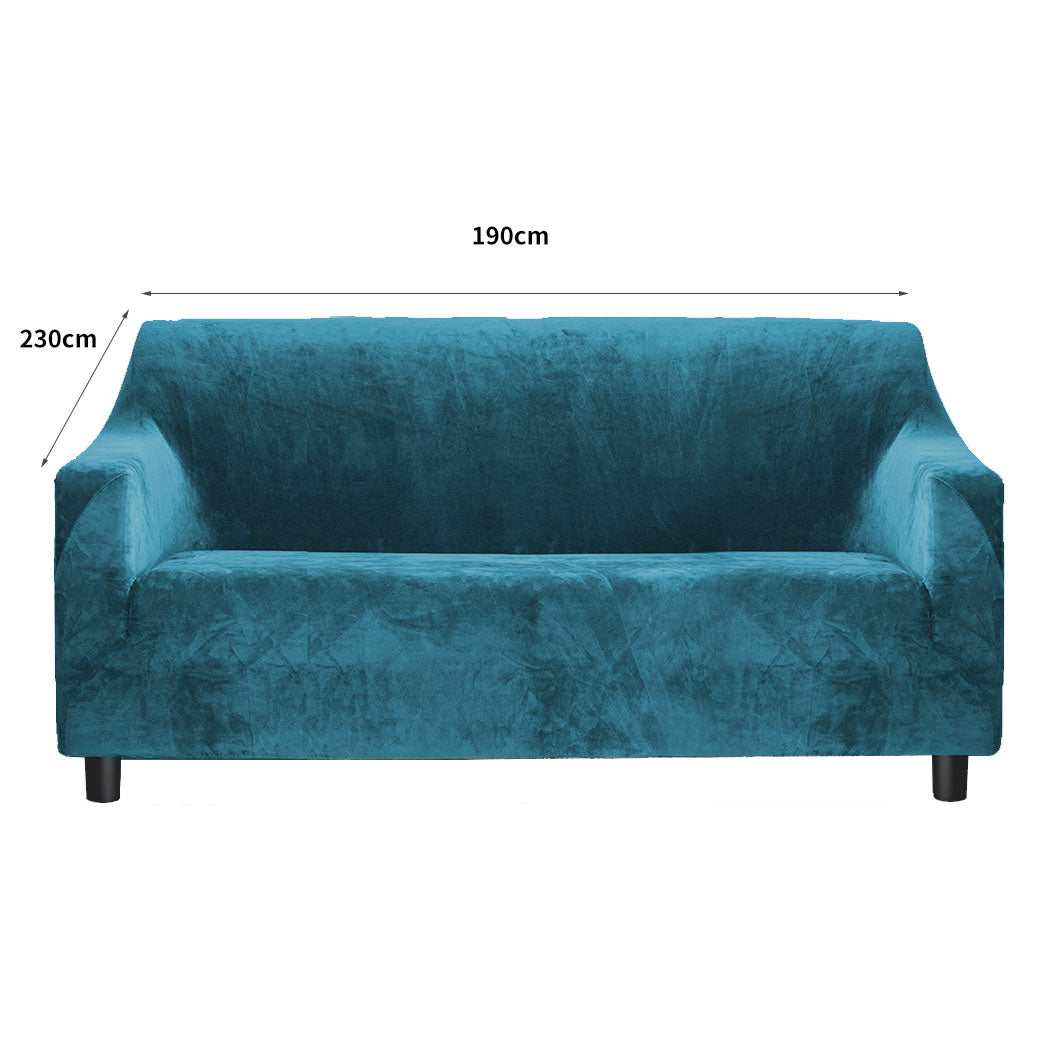 Marlow Sofa Covers 3 Seater High Stretch Green Agate Green-2006732951005564930