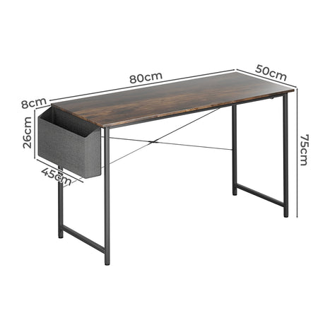 Levede Computer Desk Study Table Storage 80cm-2006732840242384898