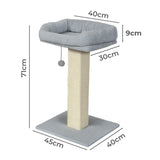 Pawz Cat Scratcher Big Perch Bed - Front View