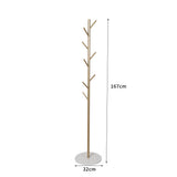 Levede Coat Rack Hat Clothes Stand Hanger Gold - Front View