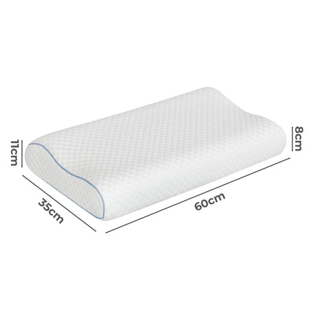 Dreamz Memory Pillow Supprt Shoulder FoamWhite Pillowcase-1954802476863590402