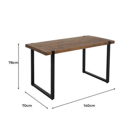Levede Dining Table Industrial Wooden-2018816929279643650