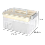 Levede Medical Storage Box Two Layer Medicine Case - Front View