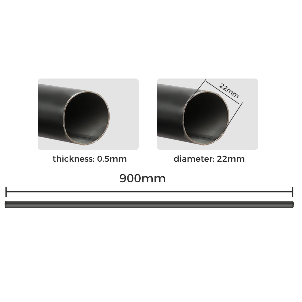 Marlow Steel Curtain Rod Quiet Rail Black-2018816703642865666