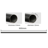 Marlow Steel Curtain Rod Quiet Rail Black-2018816703642865666