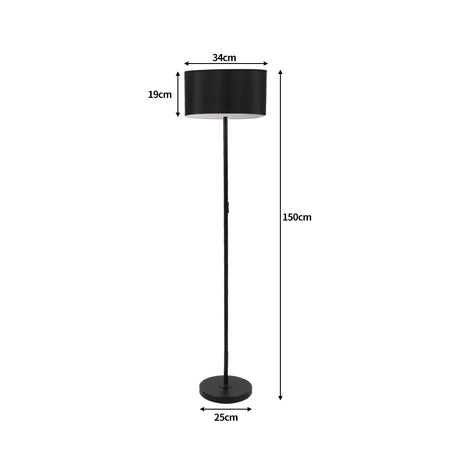 EMITTO Modern LED Floor Lamp Stand Reading Black-2018816807078596610
