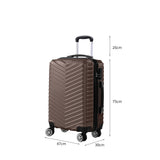 Slimbridge 28" Luggage Suitcase Travel Coffee 28 inch-2018816687624818690
