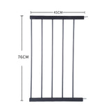 Levede Baby Safety Gate Adjustable Pet Black 45cm Extension-2018816650404564994
