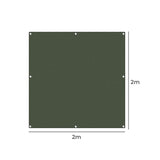 Polyester Canvas Tarp Tarpaulin Sun 2x2 Meter-2018816671220895746