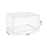 Stacked 6Pc Shoe Box Storage Display Stackable - Front View