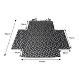 PaWz Pet Boot Car Seat Cover Hammock Black - Front View