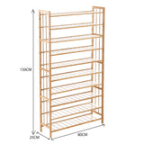 Levede Bamboo Shoe Rack Storage Wooden-2018816813839814658
