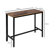 Levede High Bar Table Retro Industrial - Front View