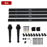 Levede Sliding Barn Door Hardware Track - Front View