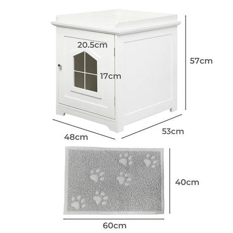 PaWz Cat Litter Box Mat Fully Enclosed-2006732998770298882