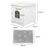 PaWz Cat Litter Box Mat Fully Enclosed - Front View