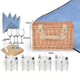 4 Person Picnic Basket Baskets Set Outdoor-2006732947503321090