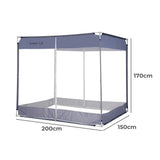 Dreamz Mosquito Bed Nets Foldable Canopy Square Blue-2006733082945785858
